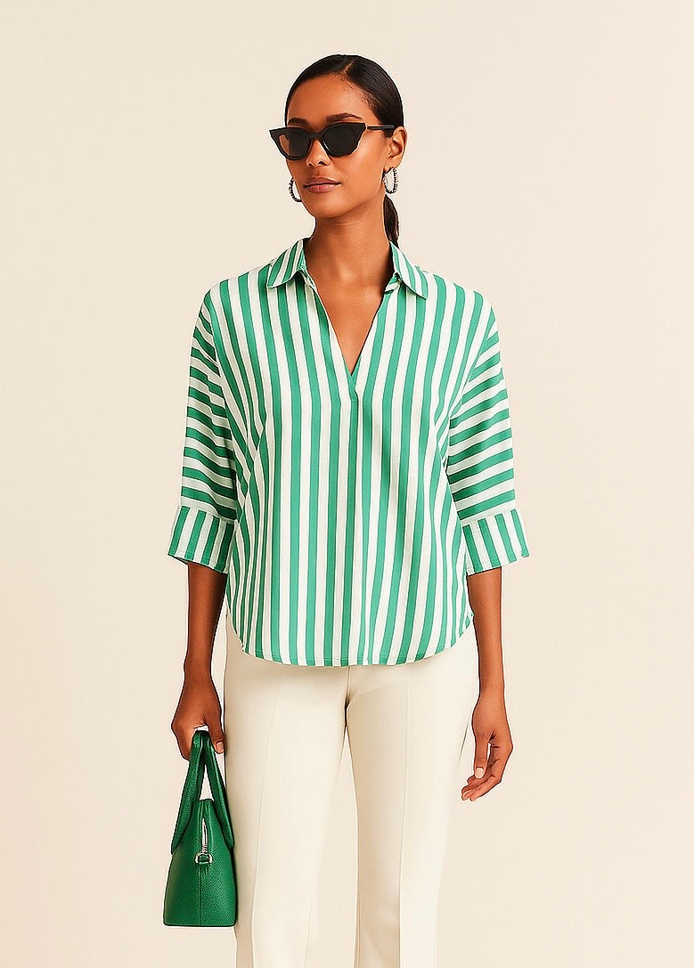 Stripe Popover Shirt